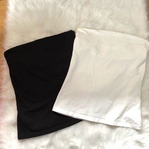 Bundle black and white H&M tube tops